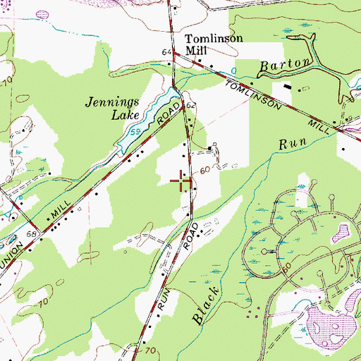 Topographic Map of Township of Evesham, NJ