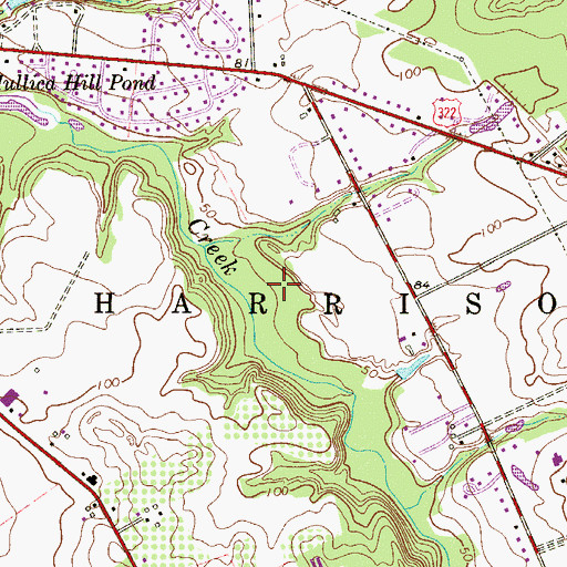 Topographic Map of Township of Harrison, NJ