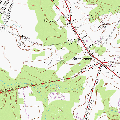 Topographic Map of Township of Mantua, NJ