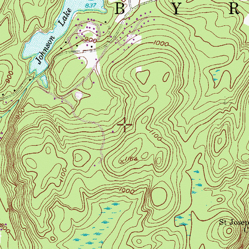 Topographic Map of Township of Byram, NJ