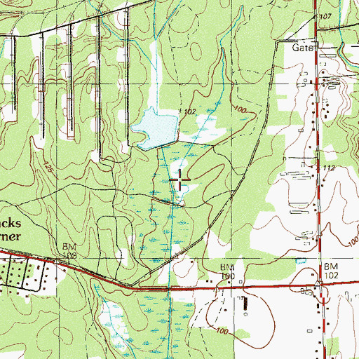 Topographic Map of West Fork Marsh Bog Brook, NJ