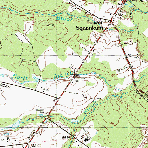 Topographic Map of Finch Brook, NJ