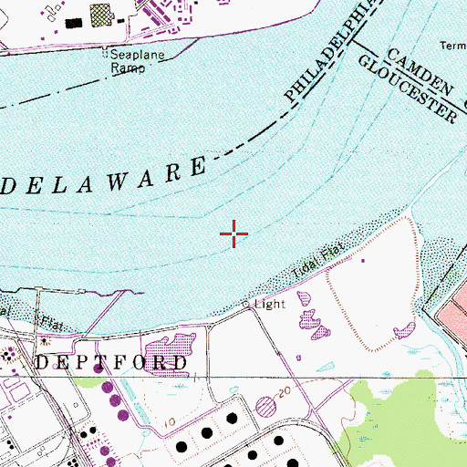 Topographic Map of Horseshoe Bend, NJ