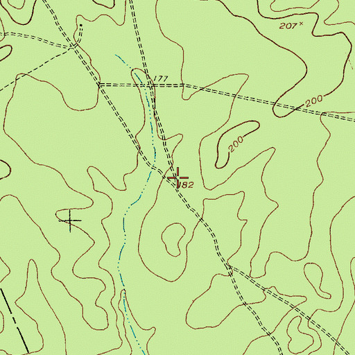 Topographic Map of Red Oak Grove, NJ