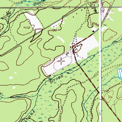 Topographic Map of Manchester Wildlife Management Area, NJ