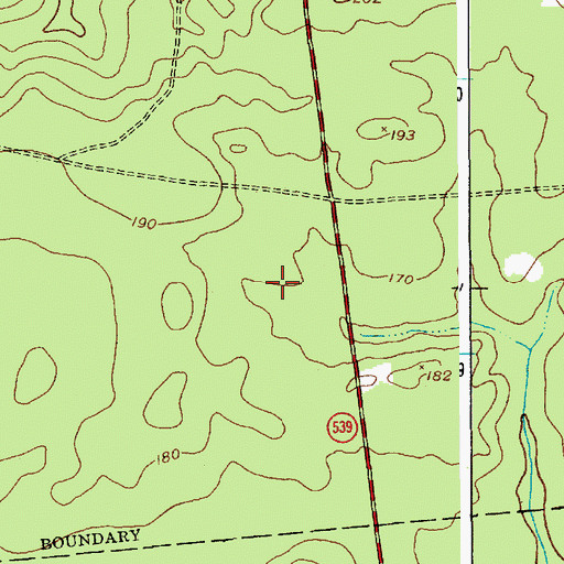 Topographic Map of Greenwood Forest Wildlife Management Area, NJ
