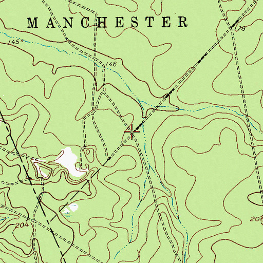 Topographic Map of Old Halfway, NJ