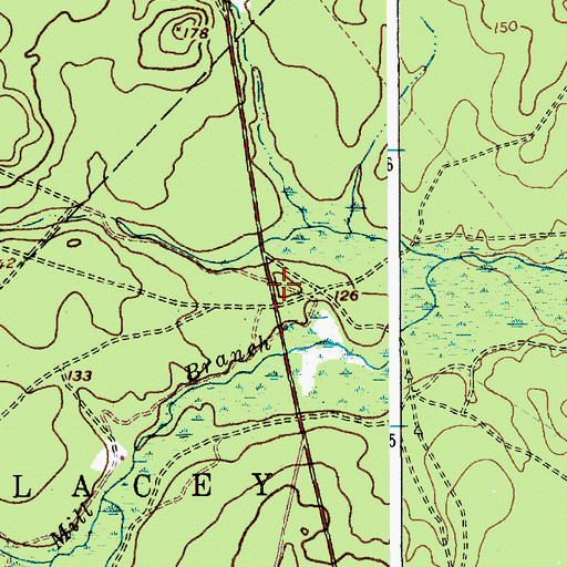 Topographic Map of Webbs Mill (historical), NJ