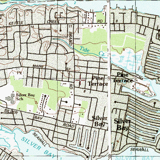 Topographic Map of Silverton Pine Terrace, NJ
