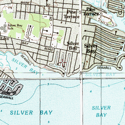 Topographic Map of Riviera on the Bay, NJ