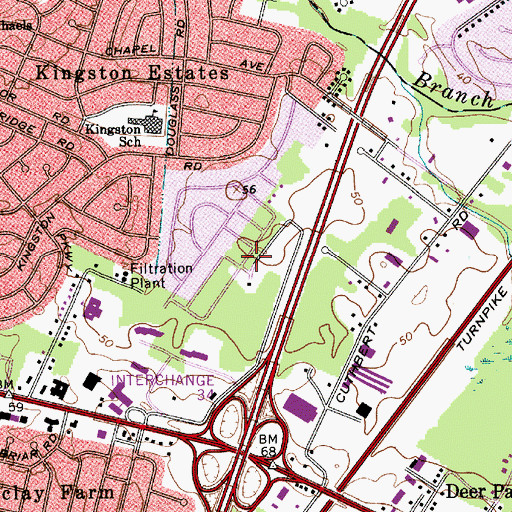 Topographic Map of Northwood, NJ