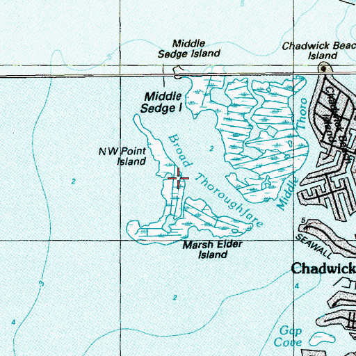 Topographic Map of Northwest Point Island, NJ