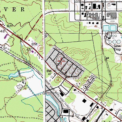 Topographic Map of Greenwood Manor, NJ