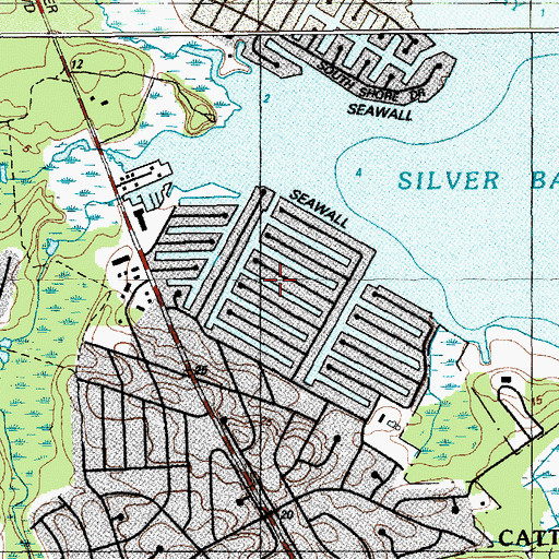 Topographic Map of Snug Harbor, NJ