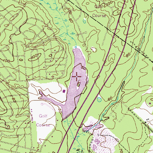 Topographic Map of Holiday Lake, NJ