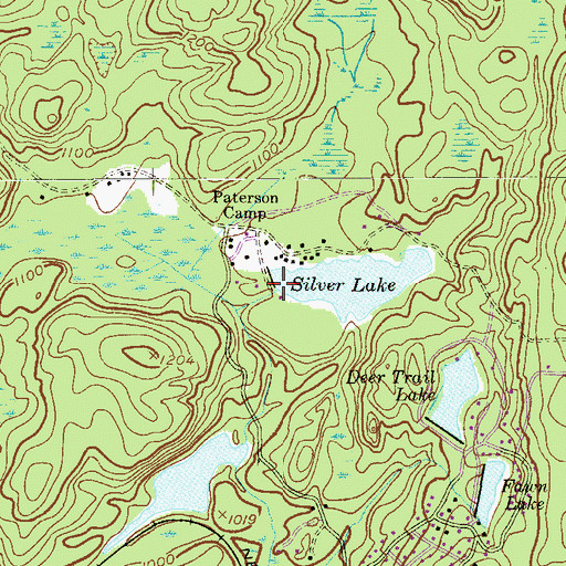 Topographic Map of Silver Lake Dam, NJ