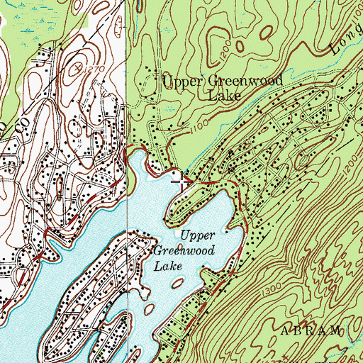 Topographic Map of Upper Greenwood Lake Dam, NJ