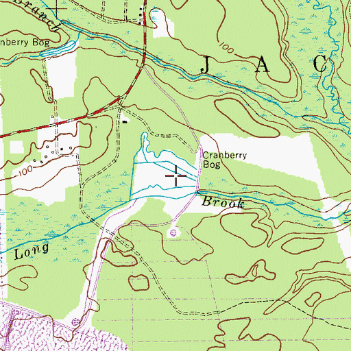 Topographic Map of Gliddon Lake, NJ