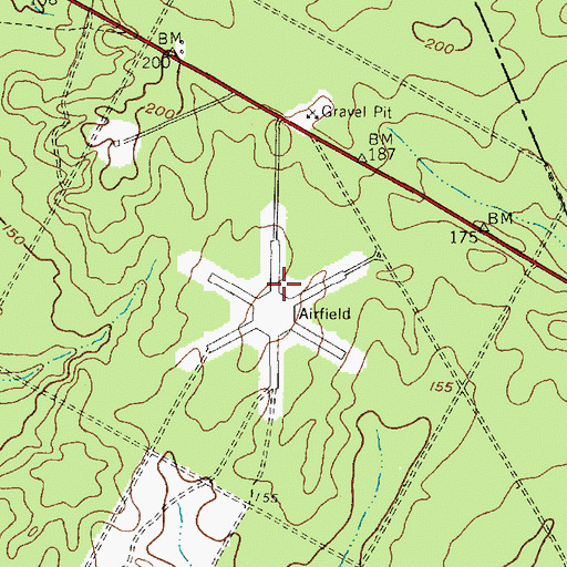 Topographic Map of Coyle Field, NJ