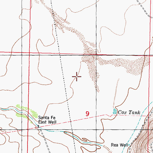 Topographic Map of Aleman Draw, NM