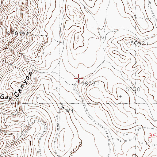 Topographic Map of Bootlegger Windmill, NM