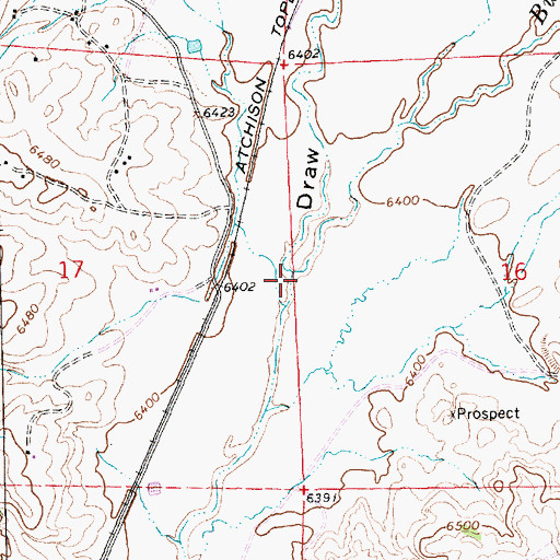 Topographic Map of Burned Death Wash, NM