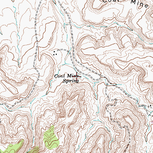 Topographic Map of Coal Mine Spring, NM