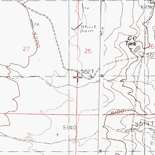 Topographic Map of Gaume Windmill, NM