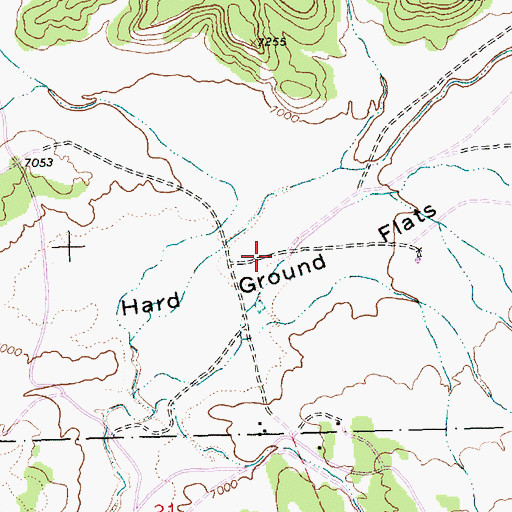 Topographic Map of Hard Ground Flats, NM