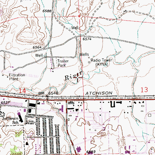 Topographic Map of Heaton Canyon, NM