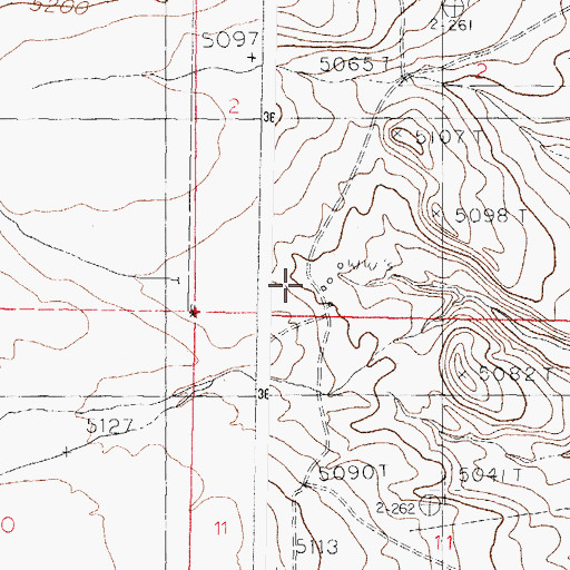 Topographic Map of Lyons-Slater Ranch, NM