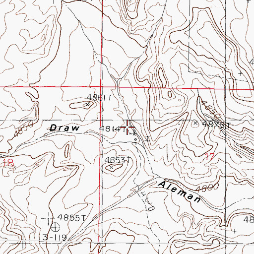 Topographic Map of Putman Draw, NM