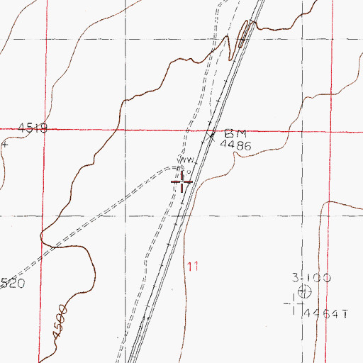 Topographic Map of Railroad Windmill, NM