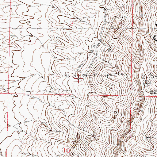 Topographic Map of Victoria Mine, NM
