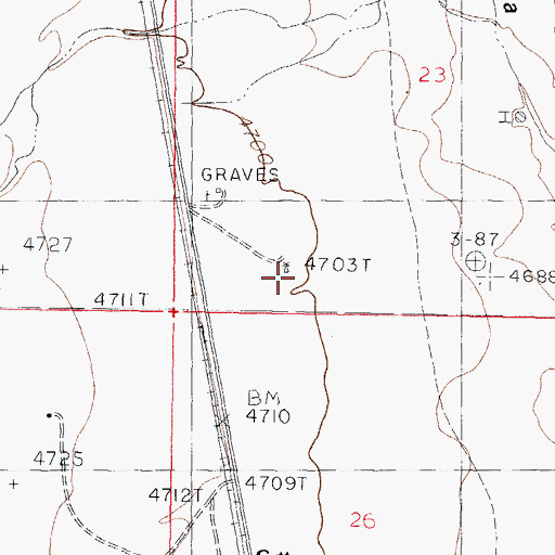 Topographic Map of Walsh Windmill, NM