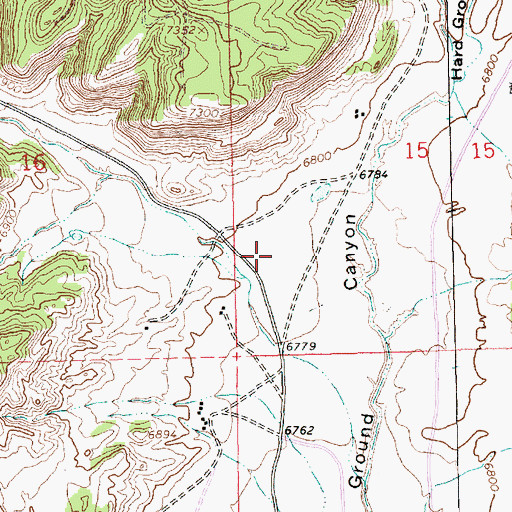 Topographic Map of White Rock Canyon, NM