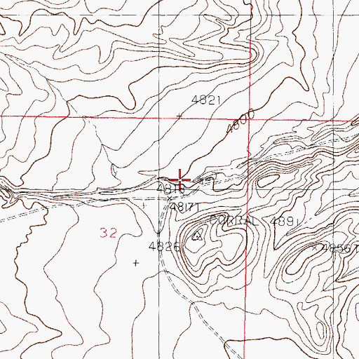 Topographic Map of Yoast Windmill, NM