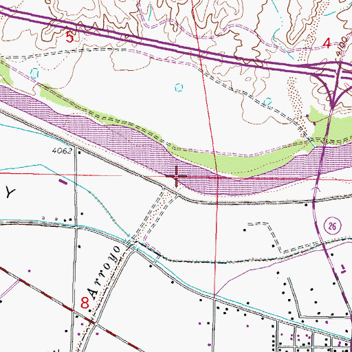 Topographic Map of Placitas Arroyo, NM