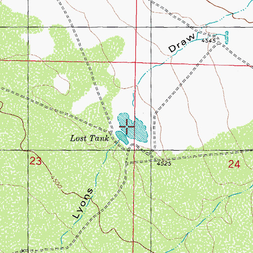 Topographic Map of East Tank Number 3, NM