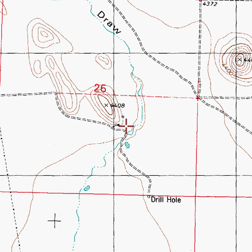 Topographic Map of Rawls Farm, NM