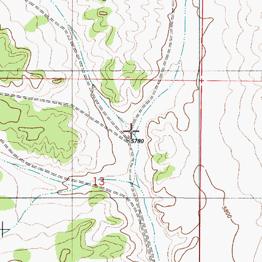 Topographic Map of Sacate Draw, NM
