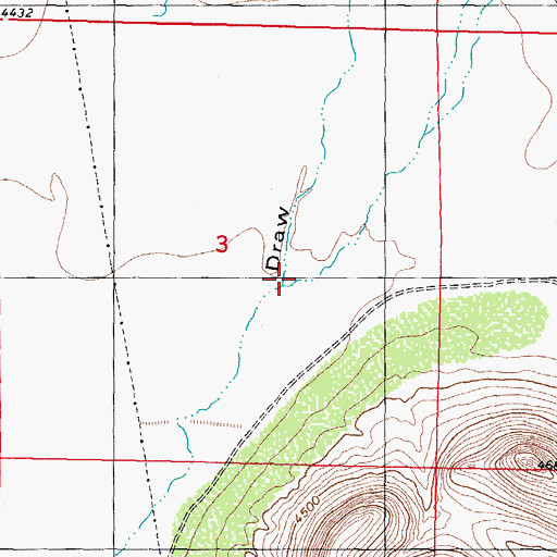 Topographic Map of Lyons Draw, NM