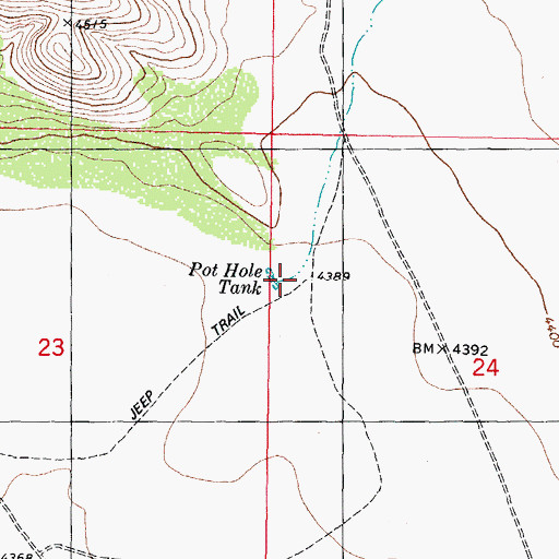 Topographic Map of Blackshire Draw, NM