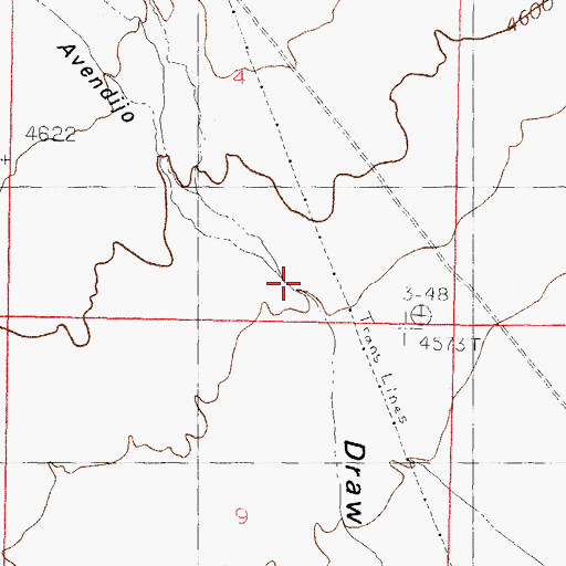Topographic Map of Canon Avendijo, NM