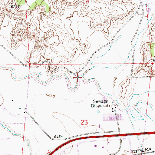 Topographic Map of Bread Springs Wash, NM