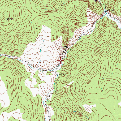 Topographic Map of Lemos Creek, NM