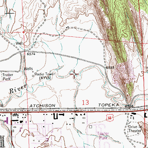 Topographic Map of Peretti Canyon, NM