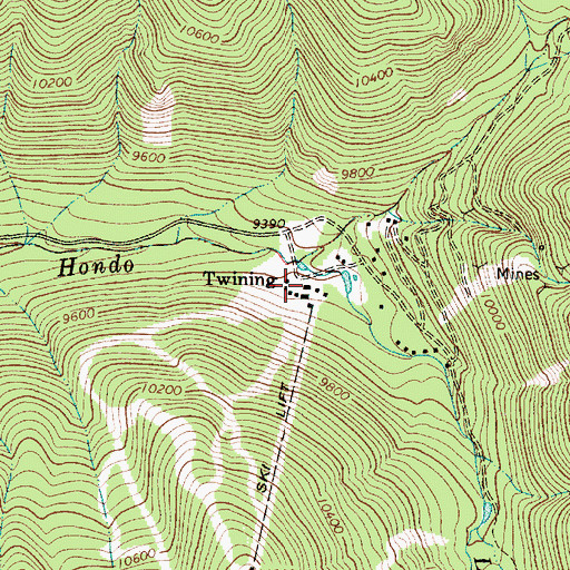 Topographic Map of Twining, NM