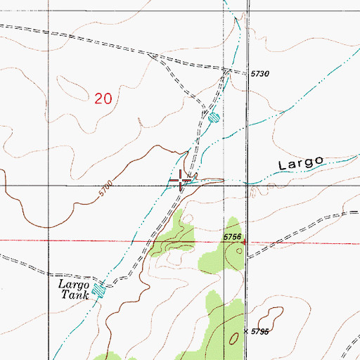 Topographic Map of Pinatosa Canyon, NM