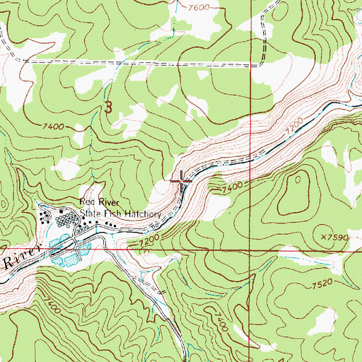 Topographic Map of Lower Spring, NM
